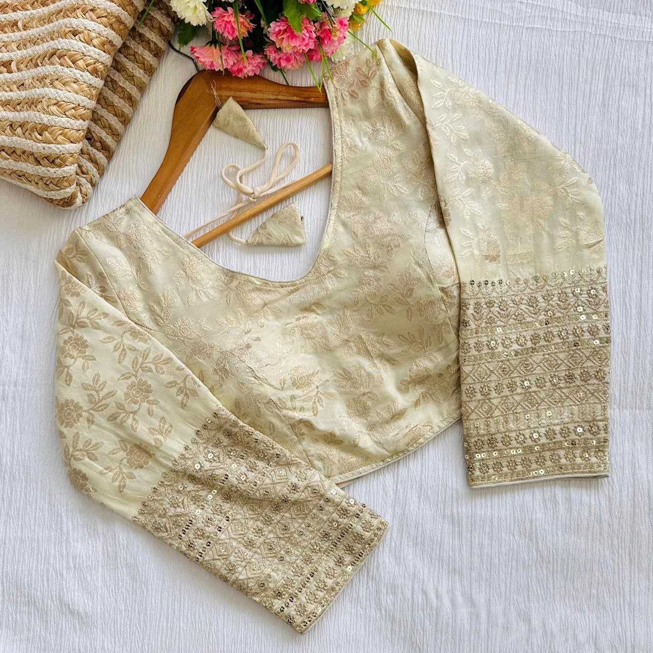 YNF DOLA SILK RFF 12 BLOUSE WHOLESALE SEQUENCE EMBROIDERY BLOUSE MANUFACTURER